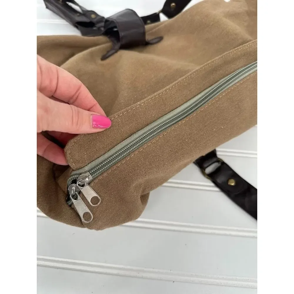 Canvas Tan Cotton Twill Duffle‎ Bag Fish Fishing Outdoor Camping Hunting Travel